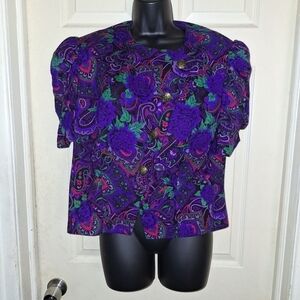 Damson 2 piece skirt suit size 16